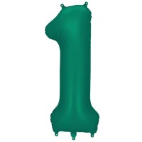 Zahlenballon 0-9 Grün Matt | 86cm