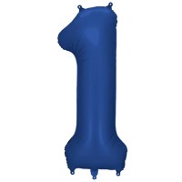 Zahlenballon 0-9 Navy Blau Matt | 86cm