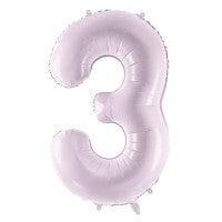 Zahlenballon 0-9 Lila Matt | 72cm
