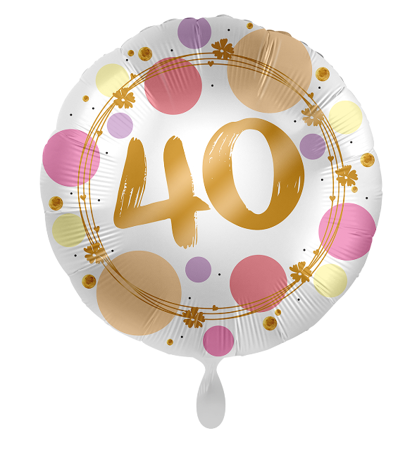 Shiny Dots rosa 40 | 43cm