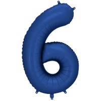Zahlenballon 0-9 Navy Blau Matt | 86cm