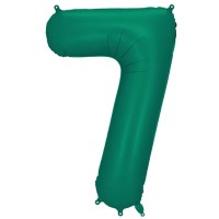 Zahlenballon 0-9 Grün Matt | 86cm