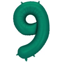 Zahlenballon 0-9 Grün Matt | 86cm