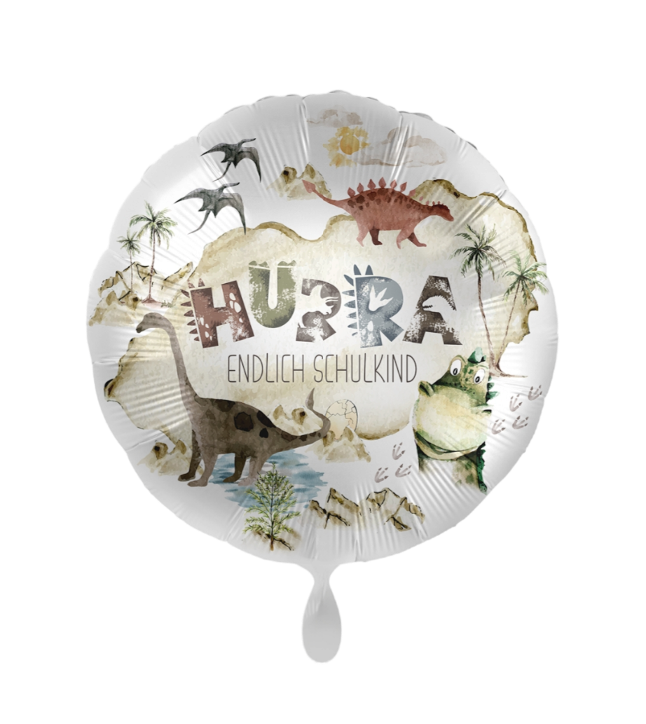 Hurra, endlich Schulkind Dino | 43cm