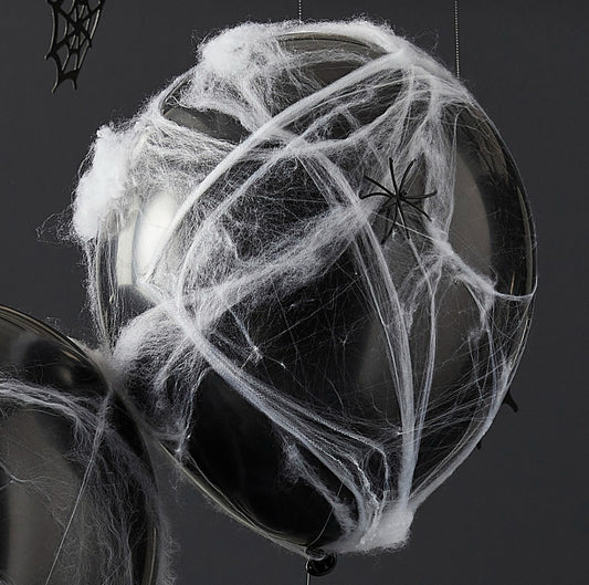 Ballon-Set 5er Pack 12" | 30cm | inkl. Spinnweben und Spinnen