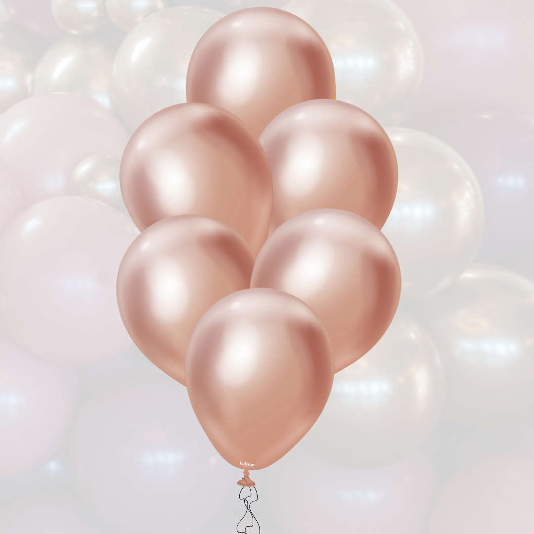 Ballon-Set 12" | 30cm | Mirror Roségold