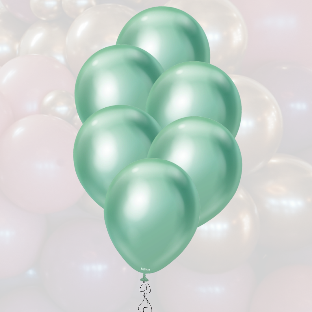 Ballon-Set 12" | 30cm | Mirror Green