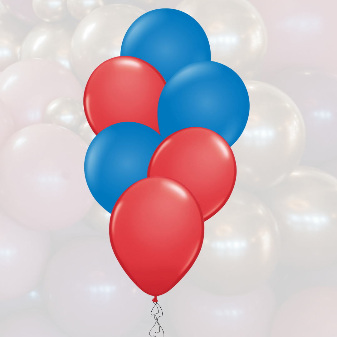 Ballon-Mix 12" | 30cm | Blau-Rot