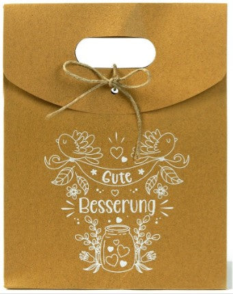 Geschenktüte | Gute Besserung | 25cm x 19cm x 9cm