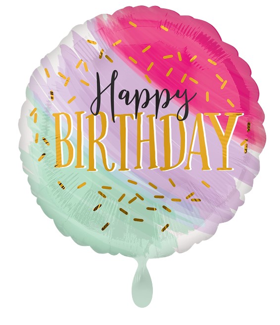 Happy Birthday Watercolor | 43cm