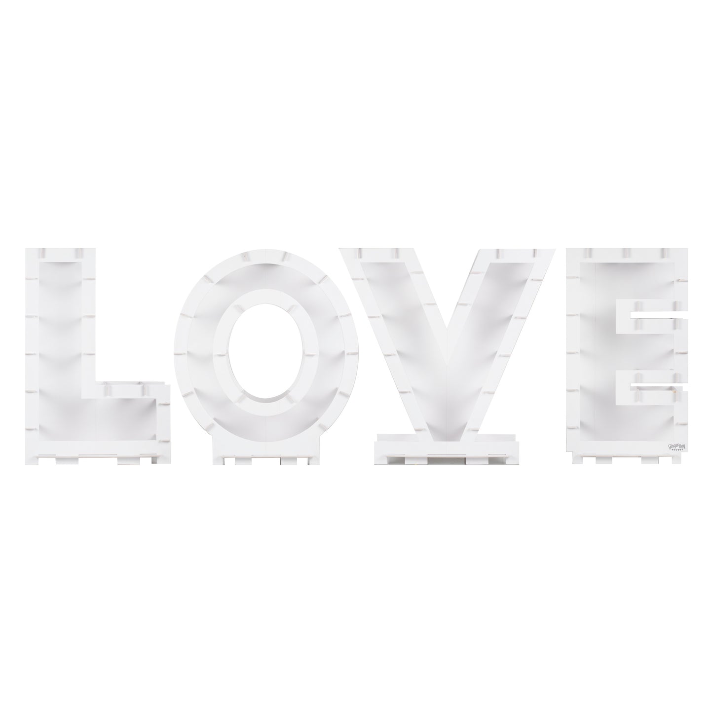 LOVE Mosaik weiß | 195cm x 63cm