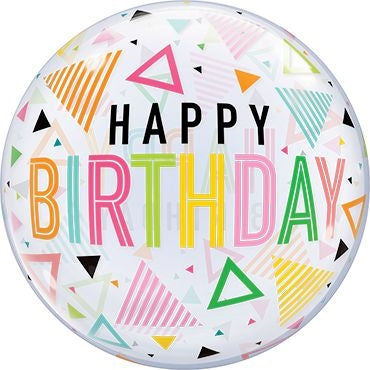Bubble Happy Birthday | 55cm | inkl. Heliumfüllung