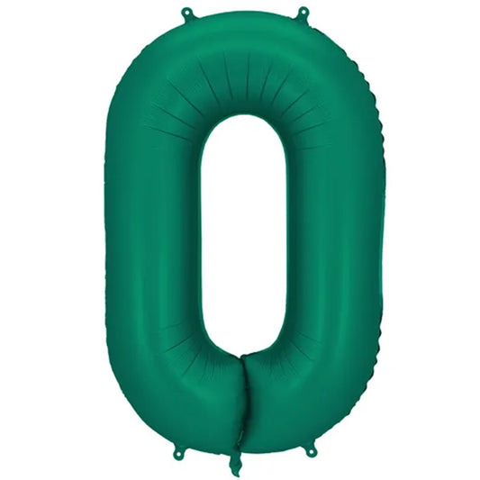 Zahlenballon 0-9 Grün Matt | 86cm