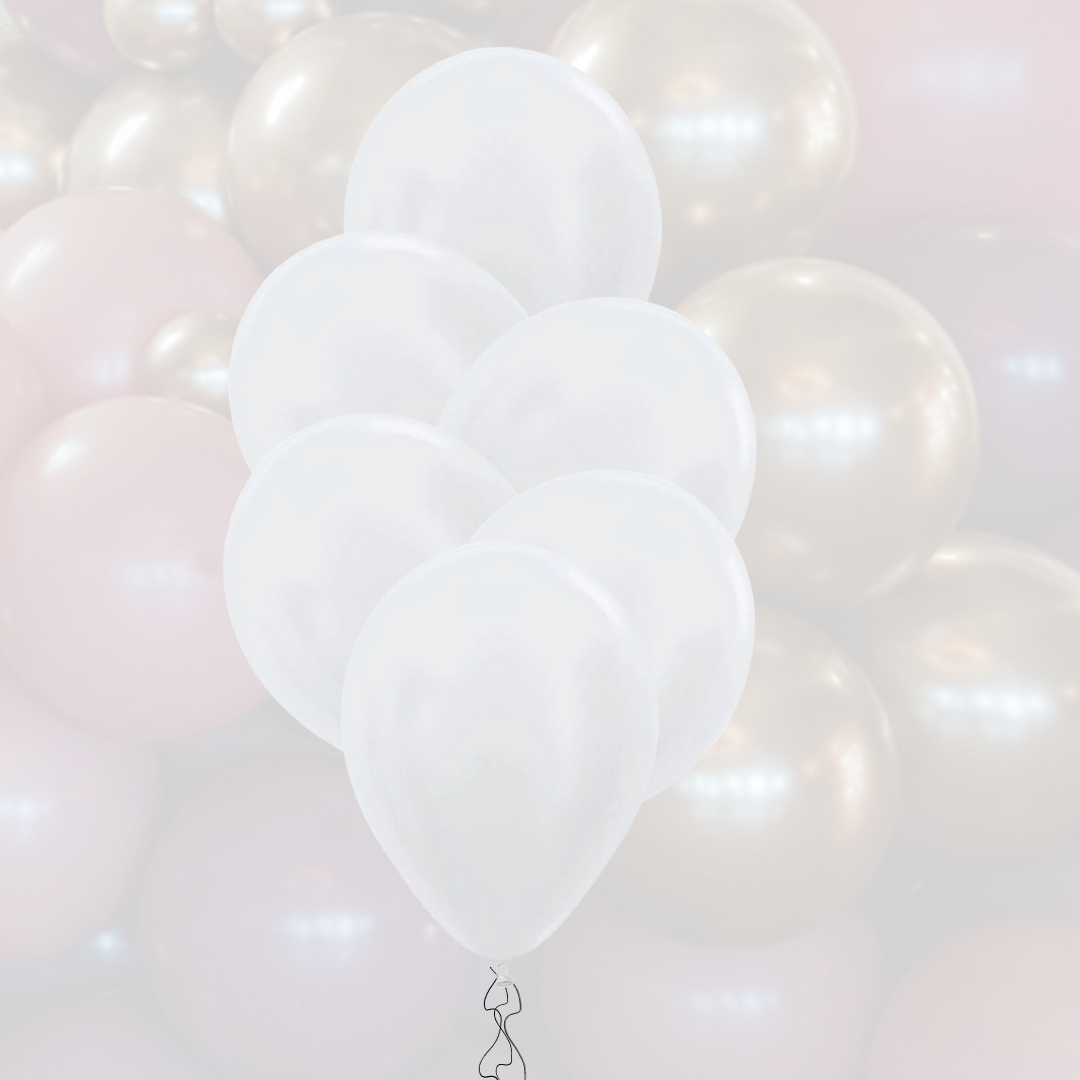 Ballon-Set 12" | 30cm | Pearl White
