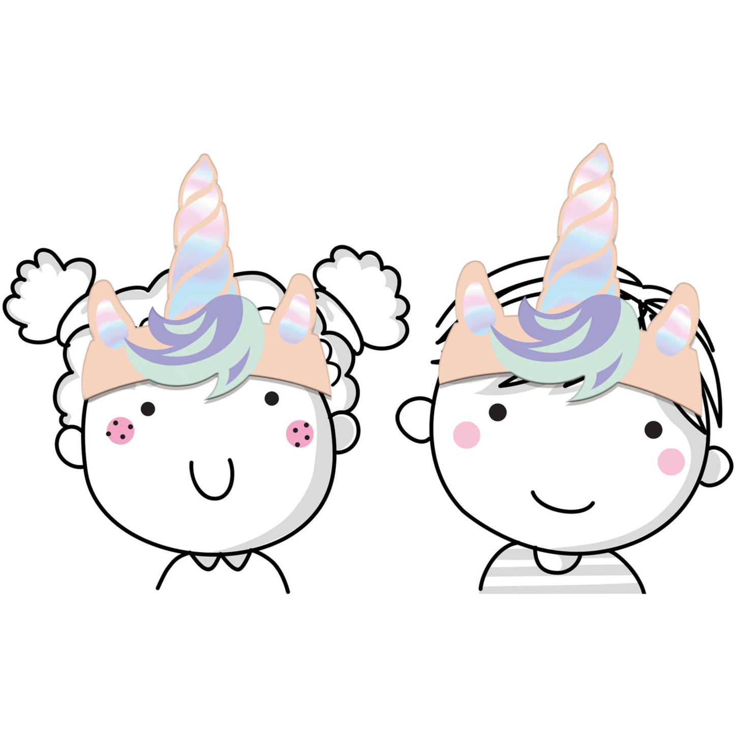 Einhorn Stirnbänder | 6 Stück