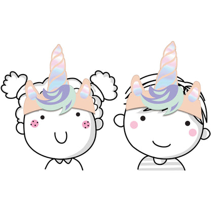 Einhorn Stirnbänder | 6 Stück