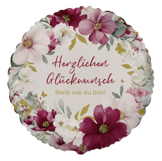 Herzlichen Glückwunsch Blumen | 43cm