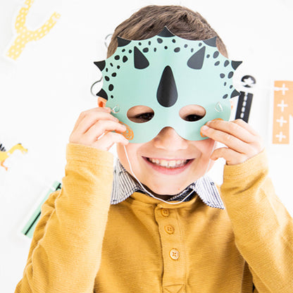 Masken Dino | 6 Stück
