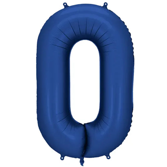 Zahlenballon 0-9 Navy Blau Matt | 86cm