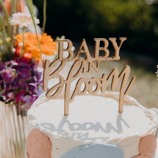 Cake Topper | Holz | Baby in Bloom