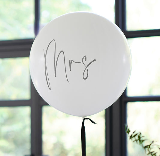 Mrs Riesenballon | Weiß | 36" | 90cm |
