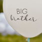 Big Brother Ballon mit blauen Quasten | Weiß | 18" | 45cm |