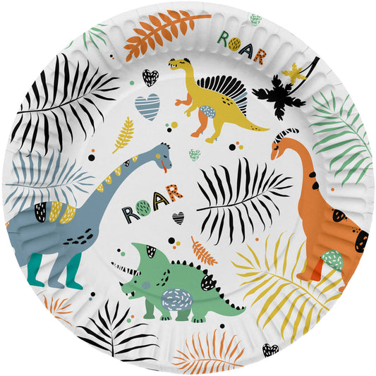 Teller Dino | 23cm | 8 Stück