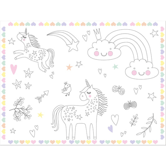 Tischset Einhorn | 40x30cm | 6 Stück