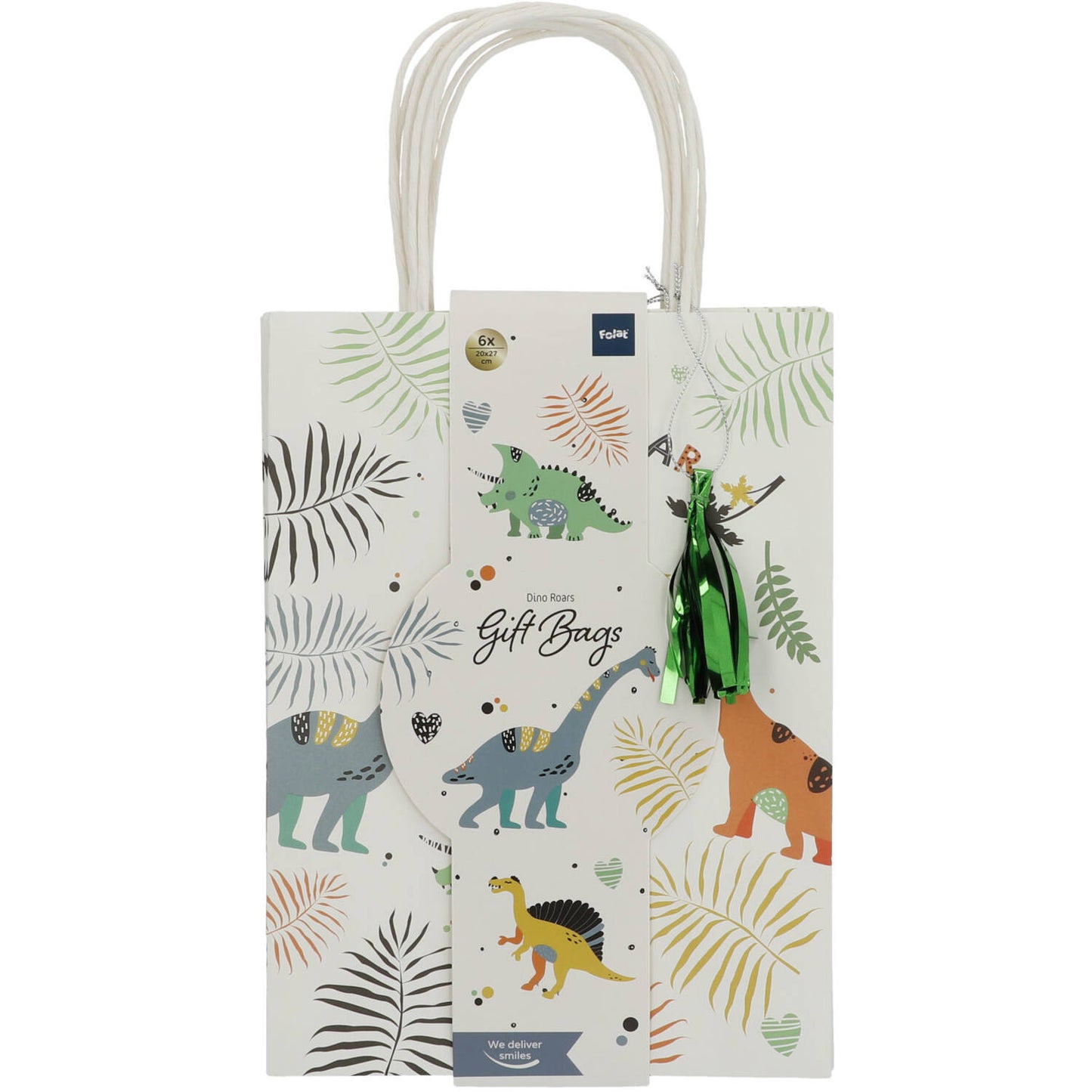 Geschenktüten Dino | 20x27 cm | 6 Stück