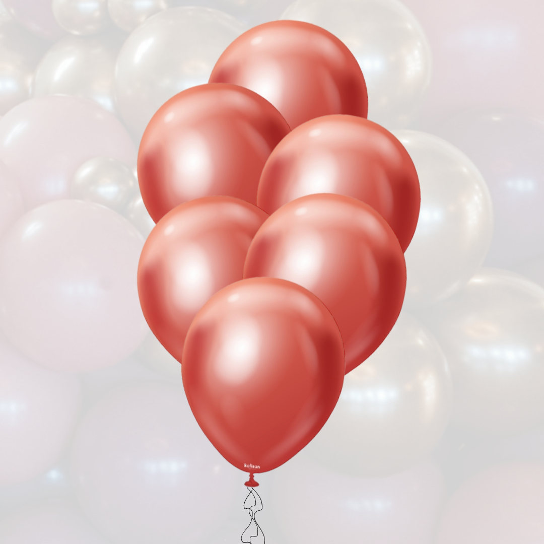Ballon-Set 12" | 30cm | Mirror Red Brown
