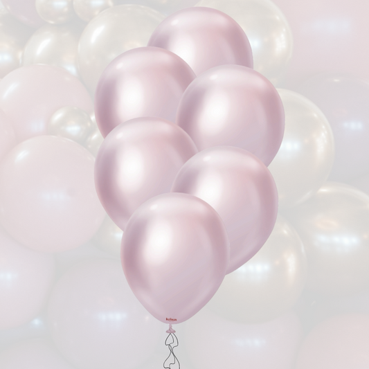 Ballon-Set 12" | 30cm | Mirror Pink Gold