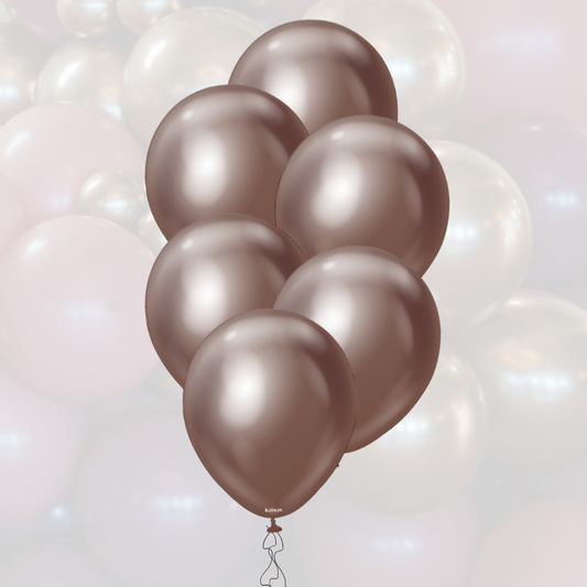 Ballon-Set 12" | 30cm | Mirror Chocolate