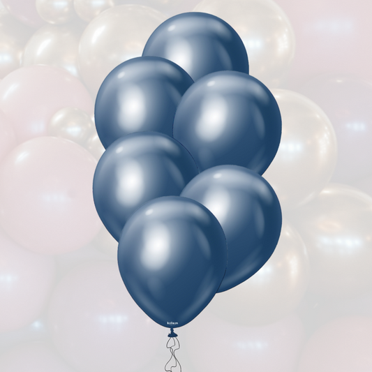Ballon-Set 12" | 30cm | Mirror Blue