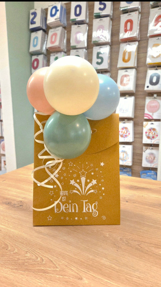 Geschenktüte | Heute ist dein Tag | 25cm x 19cm x 9cm