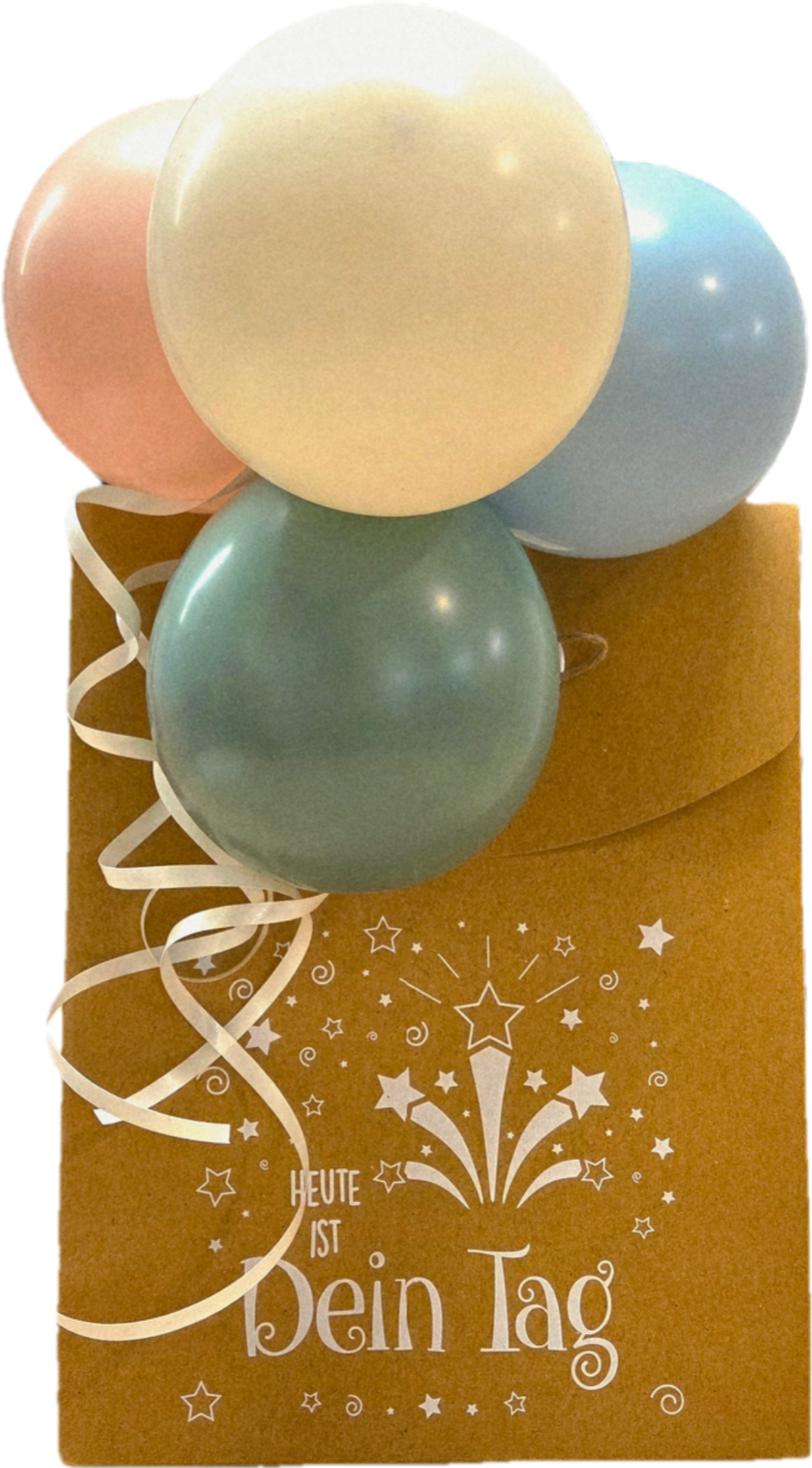 Geschenktüte mit Ballons | 25cm x 19cm x 9cm