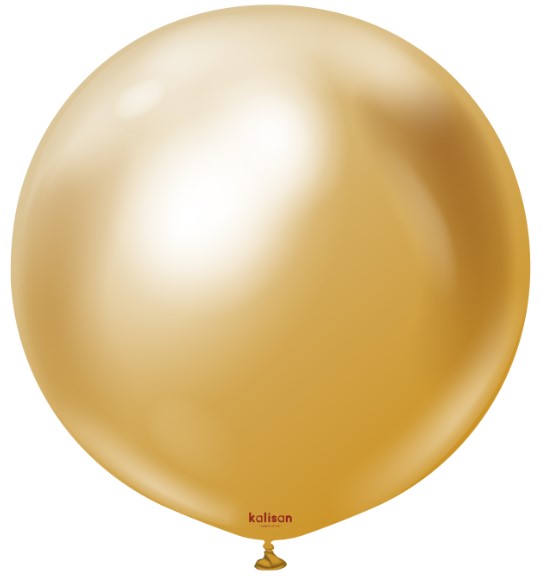 Riesenballon Mirror Gold | 24" | inkl. Heliumfüllung